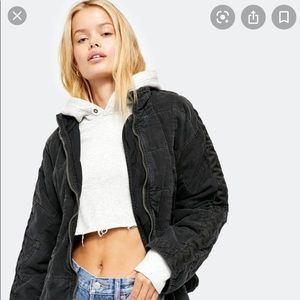 NWT free people dolman quilted jacket